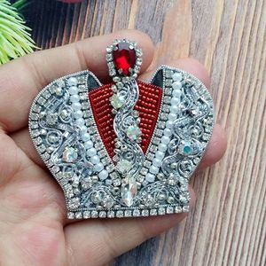 High Quality Embroidery Beaded Brooch Handcrafted Designer Jewelry with Beautiful Bead Embellishments - Product Image 6