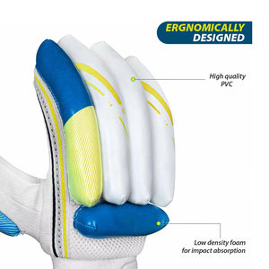 Guantes de Bateo de Cricket Hechos a Medida con Agarre Avanzado, Duraderos, Ligeros y Cómodos, Precio al por Mayor OEM, Color Personalizado, Cuero - Product Image 6