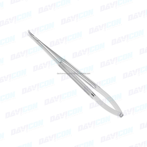 Haute qualité 6 pouces (15cm) 8mm D CVD conseils en acier inoxydable Micro poignée à ressort porte-aiguille pince manuelle Instrument chirurgical - Product Image 6