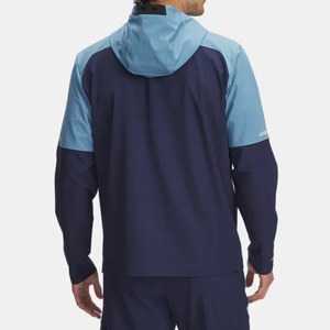 Veste coupe-vent pour homme personnalisée, très vendue, de haute qualité, imperméable, en toile, avec capuche, pour la course à pied et l'entraînement en hiver - Product Image 3