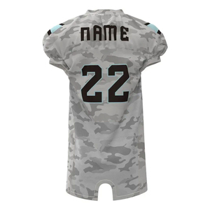 Uniforme de football américain sur mesure de haute qualité, respirant, best-seller, impression sublimée, anti-bactérien, coupe ajustée unisexe - Product Image 2