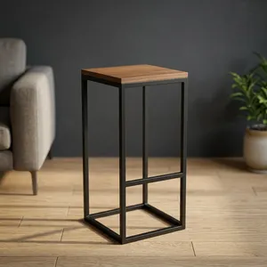 Minimalist Wooden <b>Plant</b> Stand Rectangle Indoor Floor Mount Durable Home Decor Living Room - Product Image 6