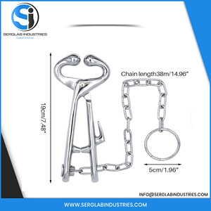 Veterinary Cattle Bull Nose Ring Pliers German Stainless Steel Silver Chain Reusable Surgical Use <b>Puller</b> <b>Tool</b> CE ISO 13485 - Product Image 6
