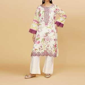 Chemise Cambric imprimée numérique PS4365 1PC pour robes de cocktail - Product Image 3