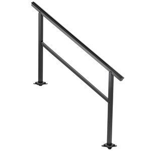 Corrimano per Scale da Esterno in Alluminio, Portata 75 kg, 152 x 89 cm, Dispositivo di Assistenza per Scale Esterne di Transizione - Product Image 4