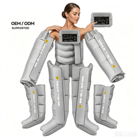 Masseur pour les pieds et les jambes à compression d'air 6 chambres, 5 modes, 30-260, à brancher, récupération sportive, AS ALL STAR CE