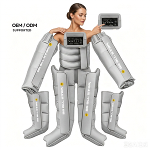 เครื่องนวดขาแบบมืออาชีพ 6 ช่อง ระบบอัดอากาศ 5 โหมด แรงดัน 30-260 มม.ปรอท แบตเตอรี่ในตัว ช่วยกระตุ้นการไหลเวียนโลหิตและน้ำเหลือง - Product Image 2