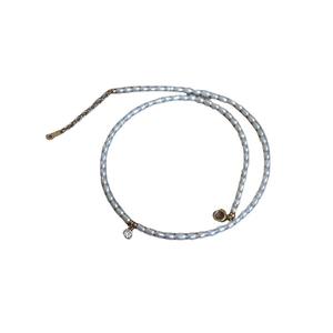 Collier élégant et sophistiqué en perles d'eau douce baroques de 3-4 mm pour femmes, chaîne de clavicule en argent sterling 925, grain de millet, 925 - Product Image 5