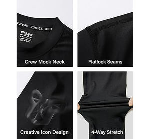 ADOREISM Camiseta de compresión unisex de manga corta con protección solar UPF 50+, transpirable y de secado rápido - Product Image 5