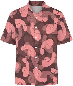 Camisa playera de manga corta para hombre, con estampado floral tropical, informal, con botones, para verano, colorida, para vacaciones. - Product Image 4