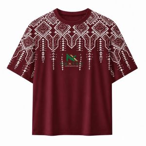 Custom <b>Geometric</b> Tribal Print T-<b>Shirt</b> Men Shoulder Graphic Tee Streetwear Fashion Summer Top - Product Image 3