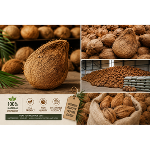 Premium <b>Fresh</b> Export Quality <b>Semi</b> <b>Husked</b> <b>Coconut</b> From Indonesia Food Storage and Container - Product Image 2