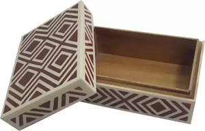 Handmade Luxury Bone Inlay Jewellery <b>Box</b> Wooden Decorative <b>Storage</b> Organizer with <b>Floral</b> Mosaic Design for Home Décor - Product Image 3
