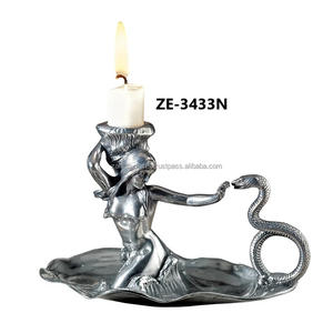 Supports de bougies en métal martelé faits à la main pour la décoration de table de Noël, événements, activités religieuses, luxe, uniques - Product Image 1