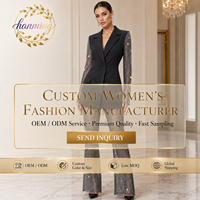 Ensemble de costume blazer vintage en crêpe de haute qualité pour femme, avec design sexy en maille et strass, motif original, ODM