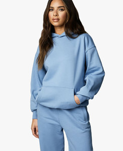 Survêtement d'hiver épais de haute qualité grande taille pour femmes Logo personnalisé 2 pièces couleur unie survêtement ensemble maternité imprimé tenues ensemble - Product Image 3