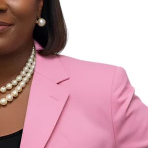 Pink AKA Traditional Crest Blazer Women's Tailored Notch Lapel Formal Business Jacket with Embroidered Crest - Product Image 4