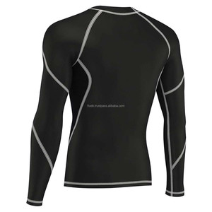 Rashguard MMA personnalisable de haute qualité, grande taille, manches longues, vêtements de bain pour le surf, pour le BJJ, le Jiu Jitsu, les combats MMA, les chemises d'entraînement - Product Image 2