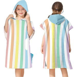 Toallas de Playa para Niños de Poliéster Lisas Teñidas, Toallas de Piscina para Niños para Nadar y la Playa - Product Image 6