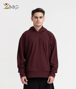 XEEP Sweat à capuche personnalisé pour homme, imprimé devant, en jersey polyester/coton, coupe classique, respirant, pour l'entraînement hivernal - Product Image 1