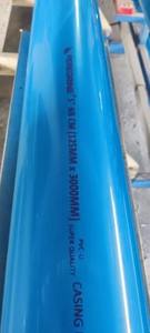 <span class=keywords><strong>Tuyau</strong></span> de gaine en <span class=keywords><strong>PVC</strong></span>-U de 180 <span class=keywords><strong>mm</strong></span>, taille 4 pouces, longueur 3 mètres, bleu, classe CS, gaine rigide, tube de protection pour puits foré, résistance à <span class=keywords><strong>70</strong></span> degrés - Product Image 5