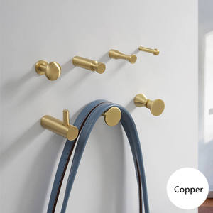 <b>Wall</b> <b>Hook</b> Coat Hanger Towel Hat Robe Hanging Clothes Decorative Rack Polished Modern Luxury Multi-Purpose Single - Product Image 5