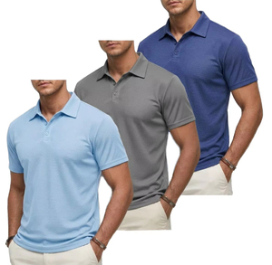 Paquete de Camisas Personalizadas para Hombre, de Alta Calidad, 100% Algodón, con Bolsillo, Transpirables, Tallas Grandes, Estilo Casual y Entallado, 220g - Product Image 1