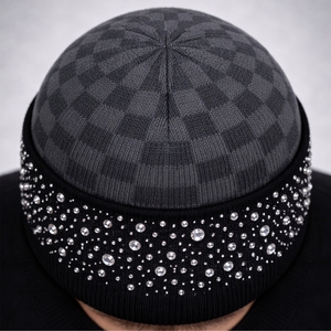 Custom Unisex Solid Embroidery Ribbed Cuffed Street Style <b>Beanie</b> Winter Knit Hat Comfortable Fit Adjustable Headwear OEM - Product Image 4