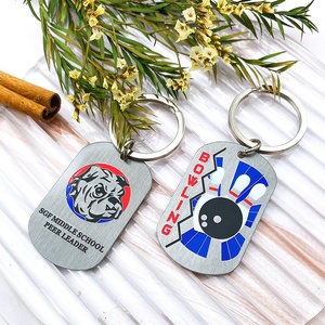 Gravure personnalisée étiquettes d'identification de chien en métal étiquette nominative collier étiquettes de chien pendentif étiquettes de chien avec chaîne - Product Image 2