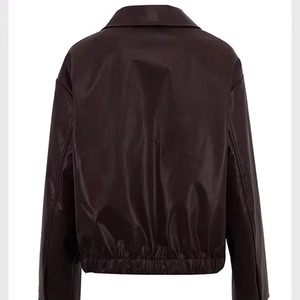 Vestes en cuir pour hommes et femmes, style mode, en cuir véritable, avec fermeture éclair, pour la vente en gros - Product Image 5