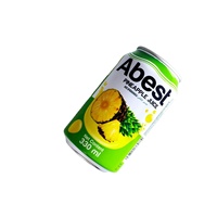 Ananassap Drink, Vietnamese Sapdrank Met Ingeblikte Ananas In 330Ml Fruitsapblikjes Oem Odm Private Label
