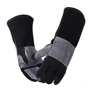 Gants de soudure en cuir de vachette renforcé, résistants à l'abrasion, pour la lutte contre les incendies, la boulangerie, la construction, le barbecue - Product Image 1