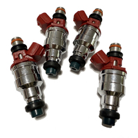 Inyector de Combustible de Aluminio de Alto Rendimiento 23250-35040 para Camioneta 4Runner 2.4L 22RE, Nuevo, Gasolina, Leweda