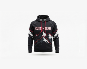 Unisex Sublimation Printed Polyester Hoodie-High Quality Custom Printing Regular <b>Fit</b> Winter Ready - Product Image 3