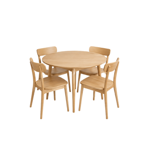 ARTERRA Luxury Small Space <b>Round</b> Dining <b>Table</b> Set Modern Wooden Dining Room <b>Chairs</b> Set for Home Living - Product Image 1