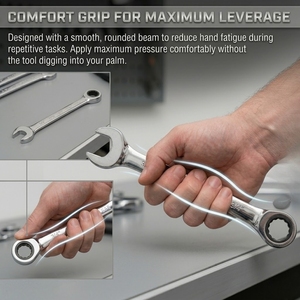 Eastman Metric Matt Finish Flex Head Ratcheting <b>Wrench</b> CR-V Steel 72 Teeth Industrial Dual-use Design OEM E-4101 - Product Image 6