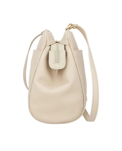 Bolso Cruzado de Cuero Genuino Beige para Mujer, al por Mayor OEM, Elegante, con Cremallera, Correas Fijas, Gran Capacidad, Colores Personalizables, Suave - Product Image 3