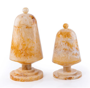Resin Mabkhar Incense Burner Set 2 Pcs Arabic Bakhoor Holder with Lid Home Decor <b>Eid</b> <b>Gift</b> Amber Glow Mubkhar Bakhoor Oud <b>Box</b> - Product Image 1