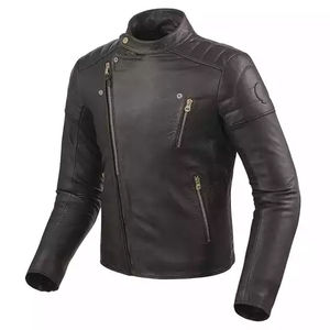 Blouson d'hiver matelassé de haute qualité avec fermeture éclair et col montant pour moto, décontracté, grande taille, en jean imprimé à carreaux, pour hommes et femmes - Product Image 1