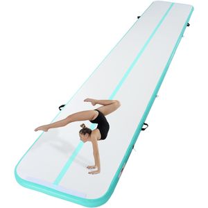 4 Inch Thickness Inflatable Gymnastics Air Mat Electric <b>Pump</b> Tumble <b>Track</b> Training Mats for Gymnastics Equipment Accessories - Product Image 1