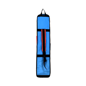 Sac de sport en nylon bleu avec poches zippées et poignée de transport - Product Image 3