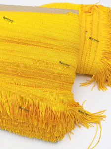 Cadena de encaje dorada con flecos de borlas – Adorno decorativo para costura, manualidades, ropa y accesorios para el hogar - Product Image 3