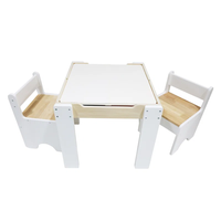 Ensemble chaise et table multi-activités en bois pour enfants et tout-petits enfants d'âge préscolaire garderies salles de jeux salons