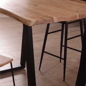 Mesa de bar Vandana Urban Core 150x90 cm, metal y acacia maciza natural Jaffna - Product Image 6