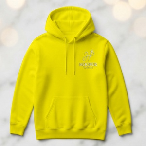เสื้อฮู้ดสีเหลืองแนวสตรีทแฟชั่นสุดฮิต ดีไซน์และผ้าคุณภาพดี มีจำหน่าย พร้อมบริการสกรีนโลโก้ตามต้องการ - Product Image 2