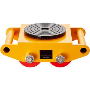 Carrello per Movimentazione Macchinari 13.200 LBS/6T in Acciaio al Carbonio, Carrello Industriale Resistente con 4 Ruote in PU - Adatto per Industrie al Dettaglio - Product Image 1