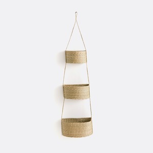 Cestas colgantes de paja tejida, cestas de almacenamiento hechas a mano, venta al por mayor, ecológicas, hechas en Vietnam - Product Image 2
