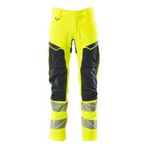 Pantalon cargo décontracté pour homme jaune et noir, streetwear, coton premium, multi-poches, écologique, séchage rapide, logo personnalisé, marque privée - Product Image 1