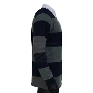 Haut de sport décontracté à manches longues en coton pour homme, chemise de rugby, col classique, manches longues, coton doux, tenue confortable - Product Image 4