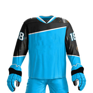 New Fashionable Design Professional Customized Ice Hockey Uniform <b>Light</b> Weight Long Sleeves Ice Hockey Uniform - Product Image 3